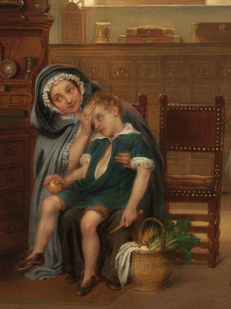 La farmacia dell'ospedale di San Giovanni - Museo Groeninge, Bruges, dettaglio 3